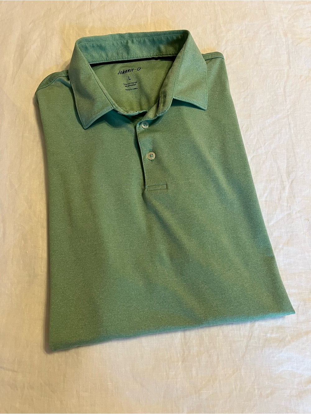 johnnie-O Men's Green Performance Polo